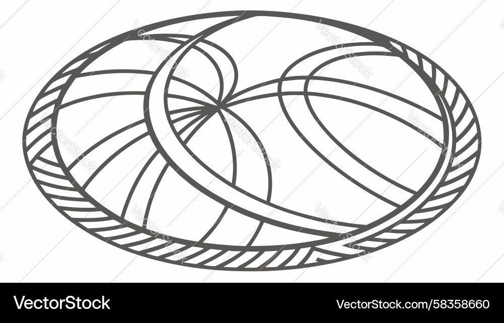 Dynamic Circular Flow Vector Image