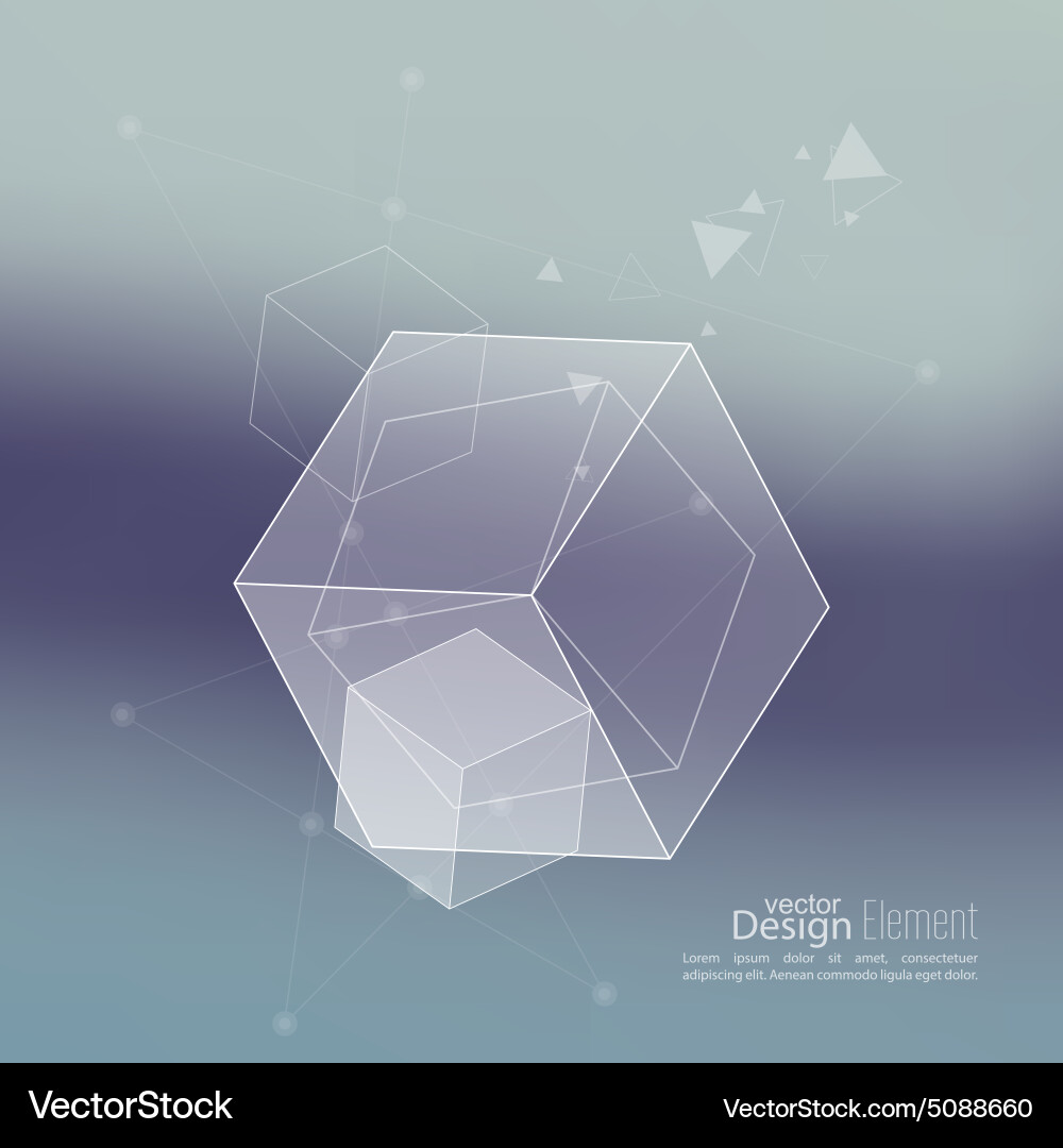 Modern Geometric Abstract Background vector image
