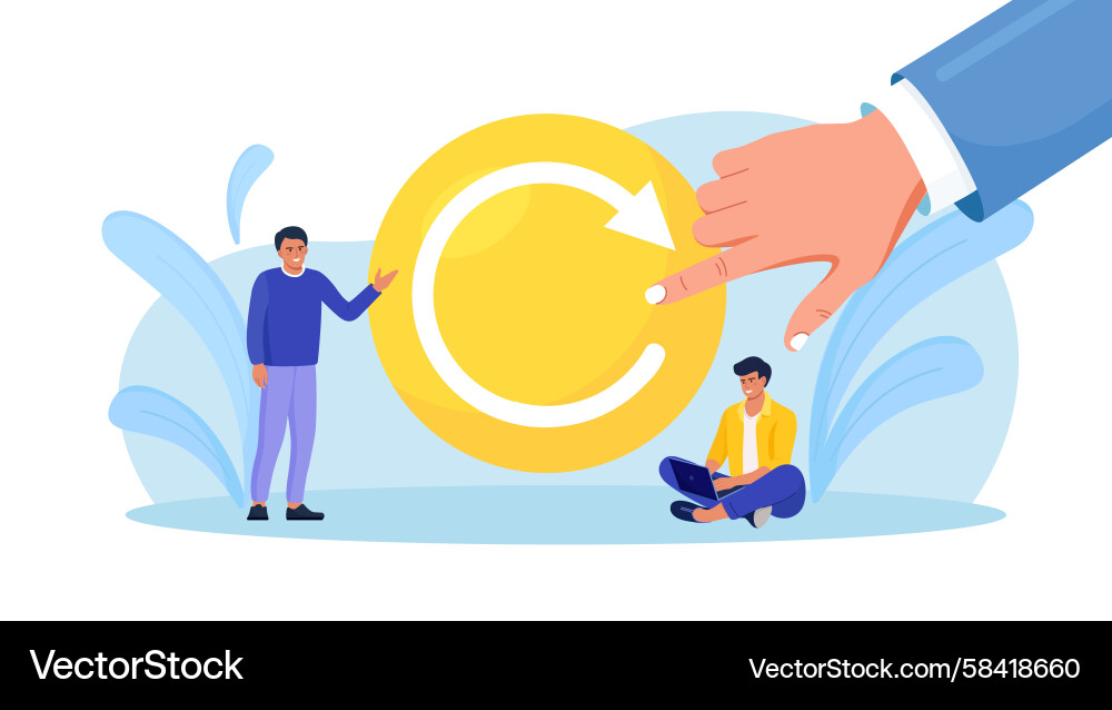 System Update & Restart Vector Image