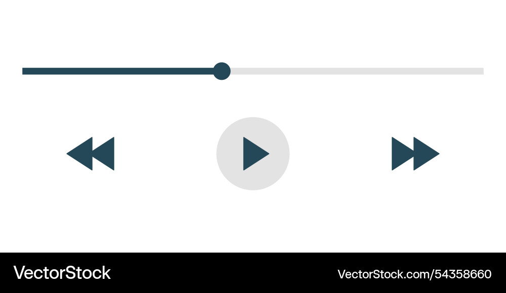 Template video player for web and mobile apps Template video player for web and mobile apps vector image