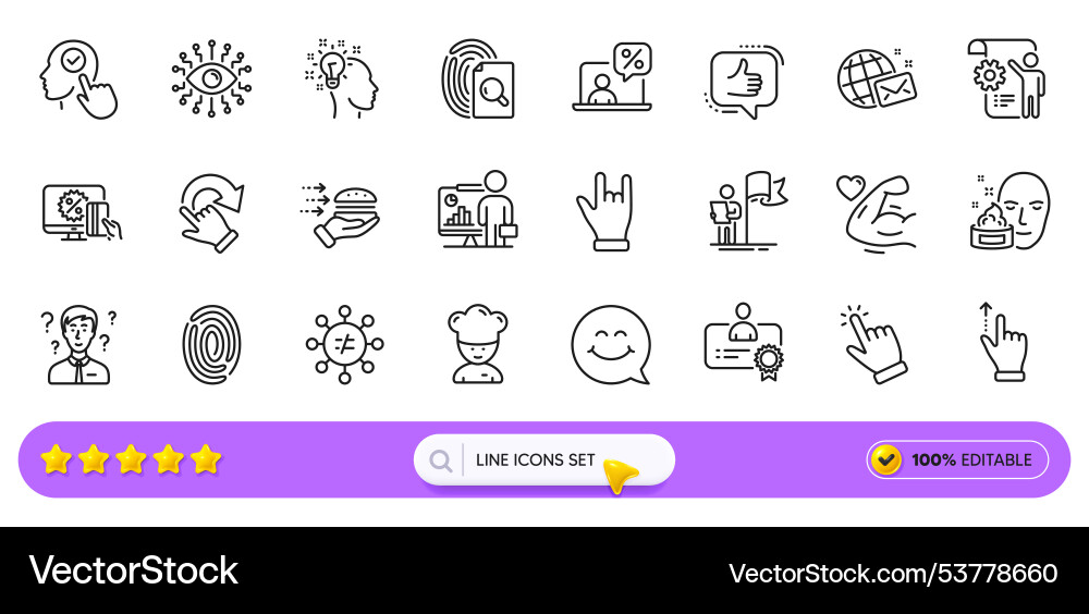 Touchscreen gesture select user and settings Touchscreen gesture select user and settings vector image