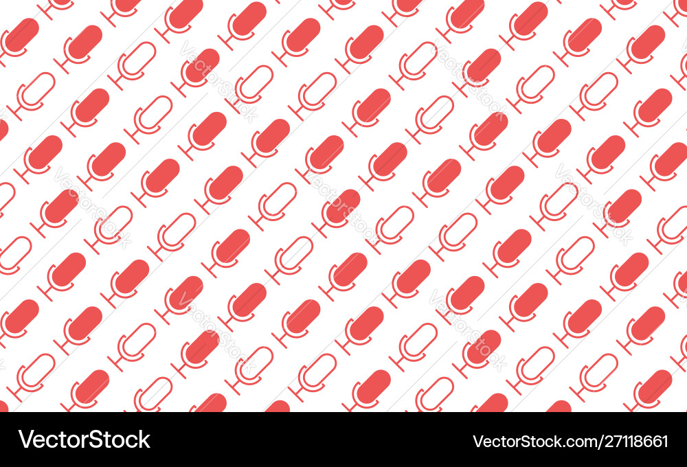 Microphone icon pattern mic broadcast texture Microphone icon pattern mic broadcast texture vector image