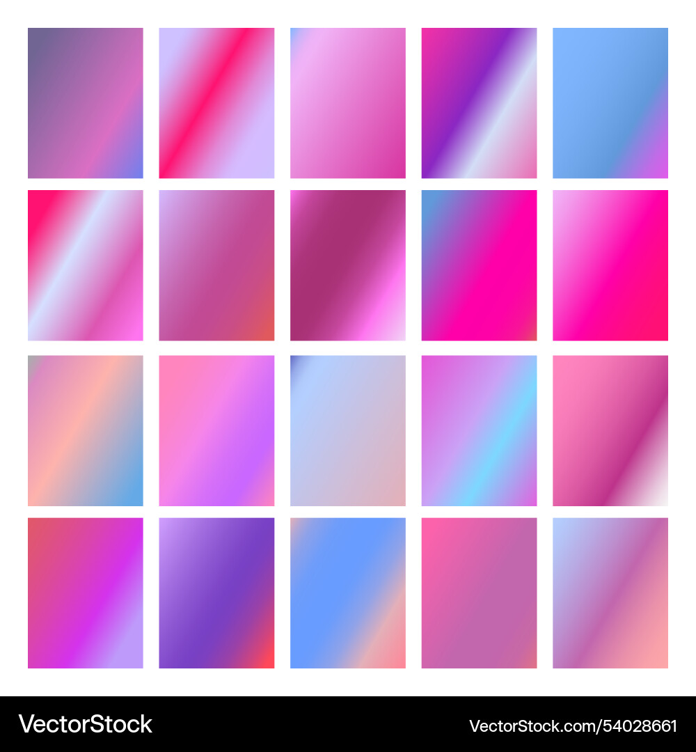Mobile screen lock display collection of colorful Vector Image
