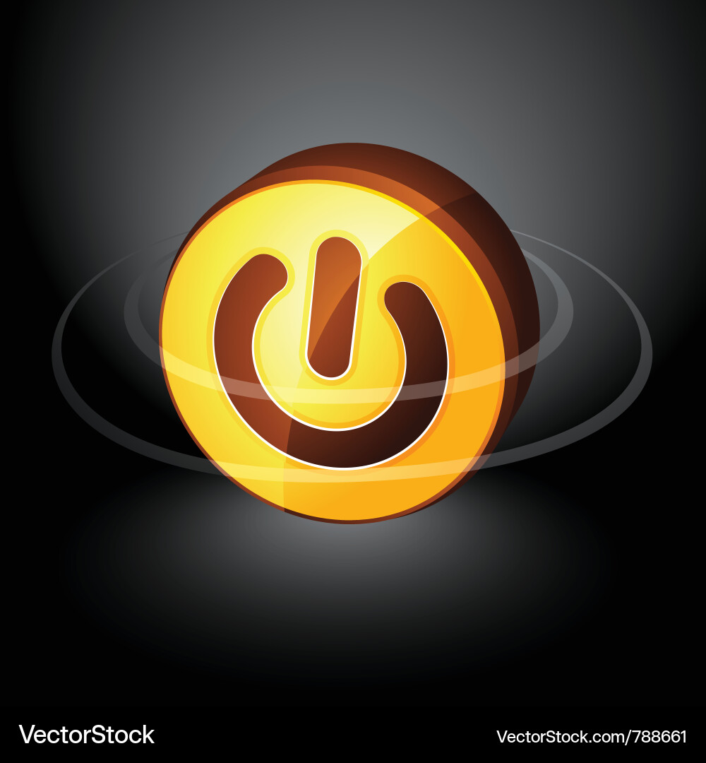 Power button vector image