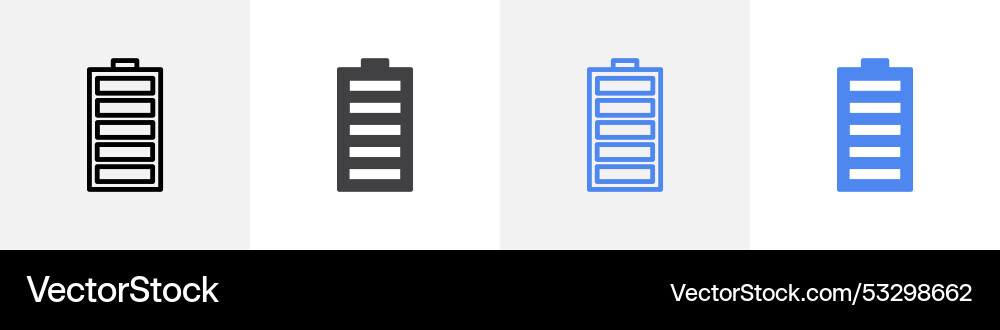 Charged icon set use for web ui or app Charged icon set use for web ui or app Vector Image