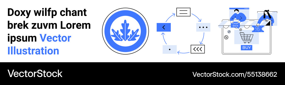 E-commerce process with data analysis and customer E-commerce process with data analysis and customer Vector Image