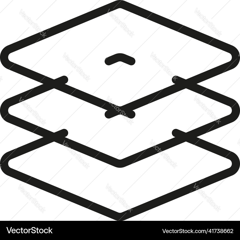 Layer edit icon outline tool data Layer edit icon outline tool data vector image