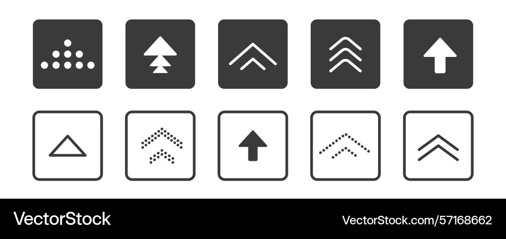 Swipe up Symbol Pfeil Taste ui Scroll Symbol Swipe up Symbol Pfeil Taste ui Scroll Symbol vektorbild