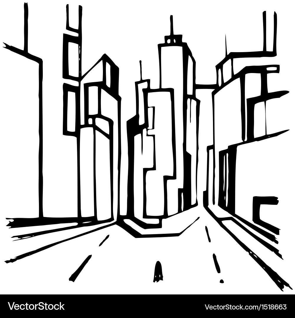 Abstract city Royalty Free Vector Image - VectorStock