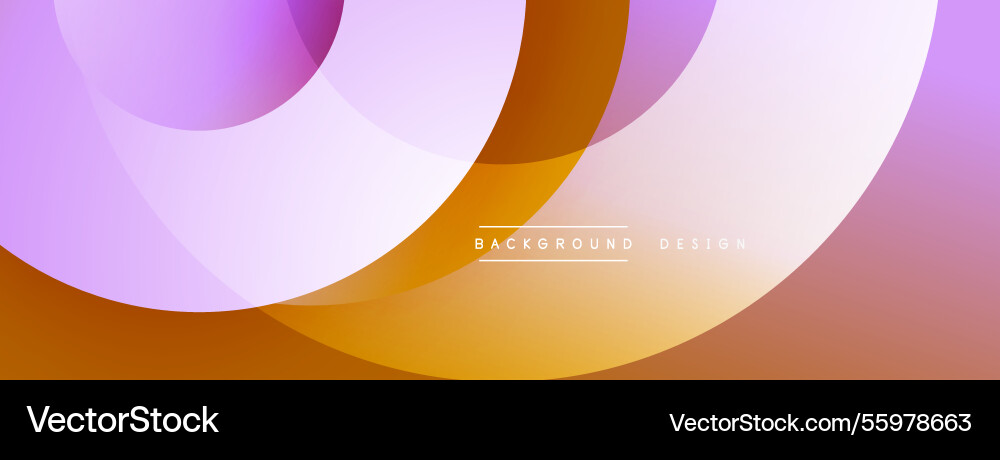 Abstract composition with layered circular Abstract composition with layered circular vector image