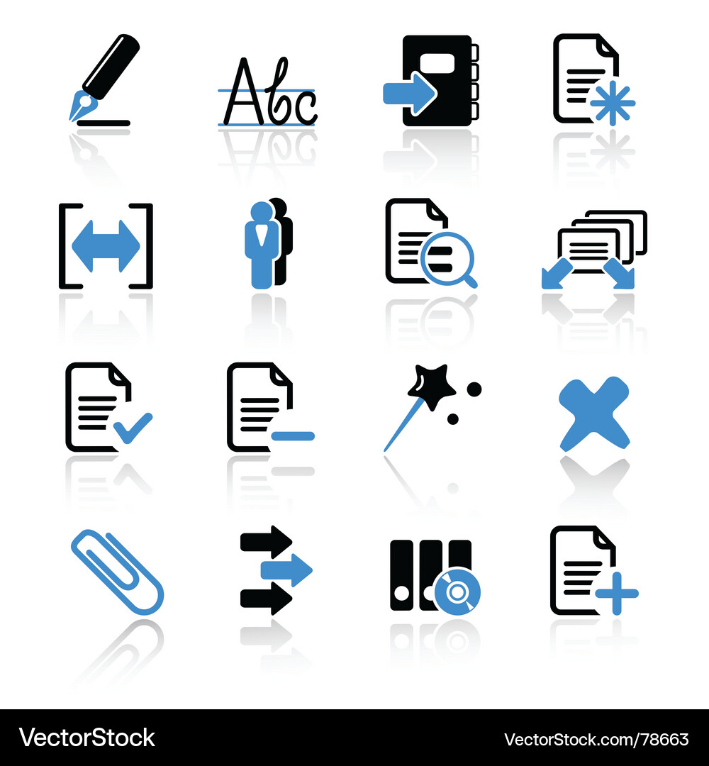 Computer Icons Set Vector Image