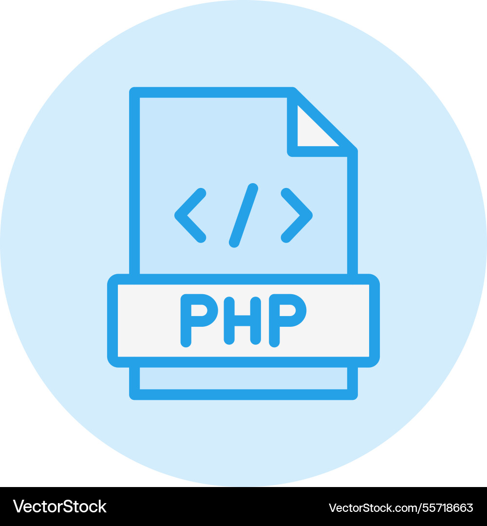 Php icon design vector image