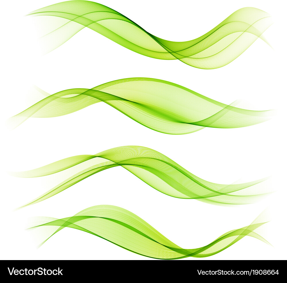 Abstract Color Wave Patterns vector image