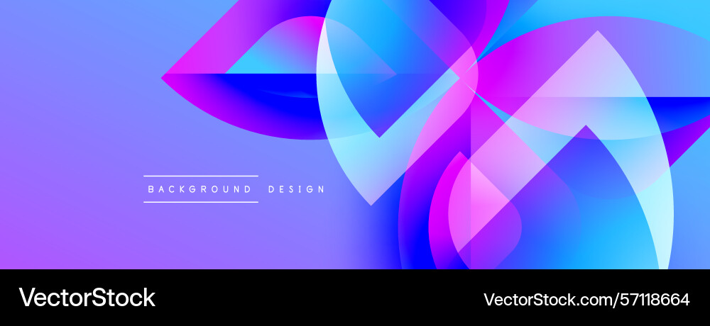 Abstract vibrant design overlapping shapes create Abstract vibrant design overlapping shapes create vector image