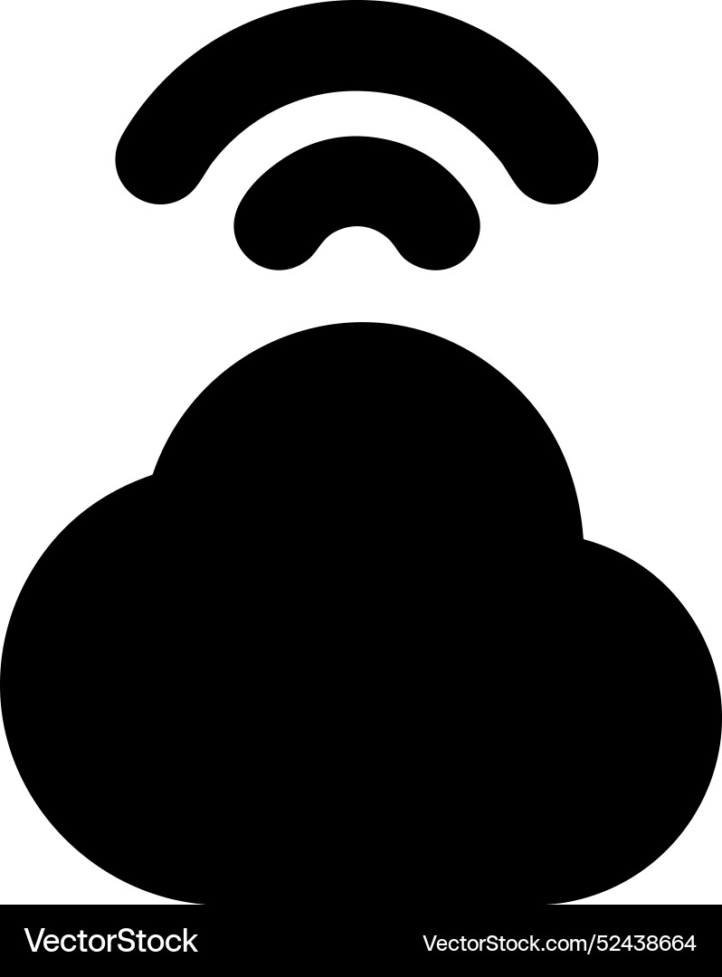 Cloud storage icon symbol image of the database Vector Image