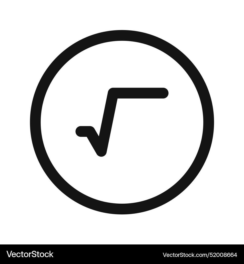 Square root icon pack math formula for science Square root icon pack math formula for science vector image