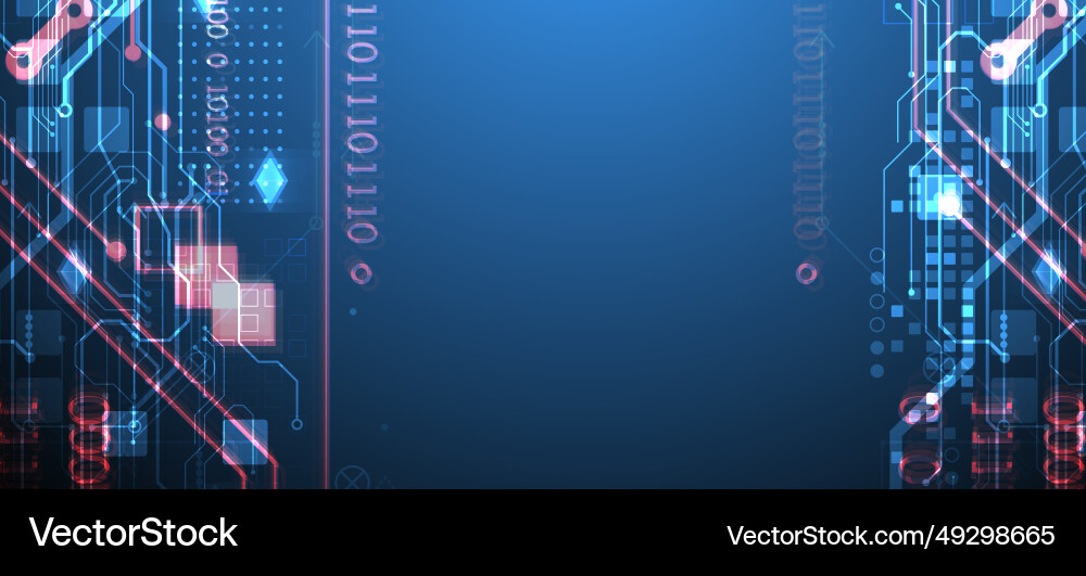 Abstract circuit board on gradient color Abstract circuit board on gradient color vector image