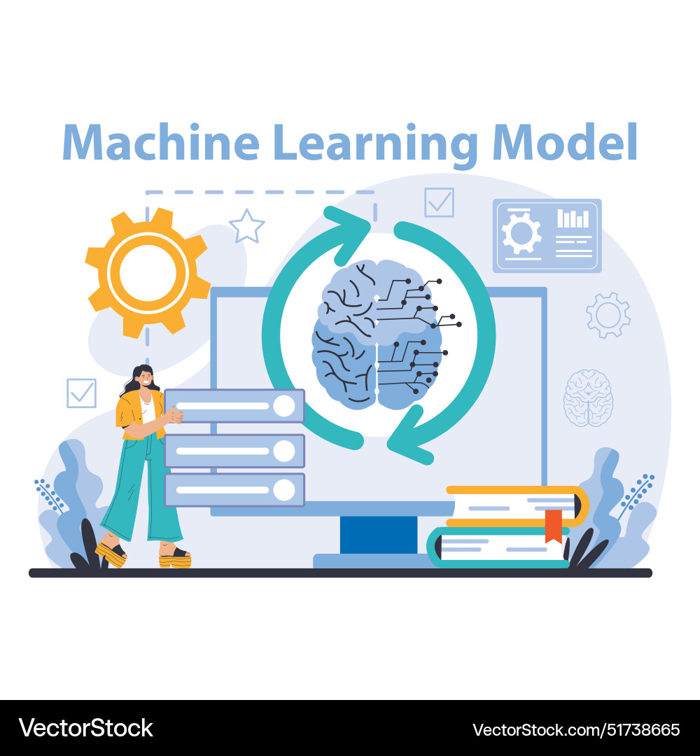 Ai Model Concept Flat Royalty Free Vector Image Ai Model Concept Flat Royalty Free Vector Image