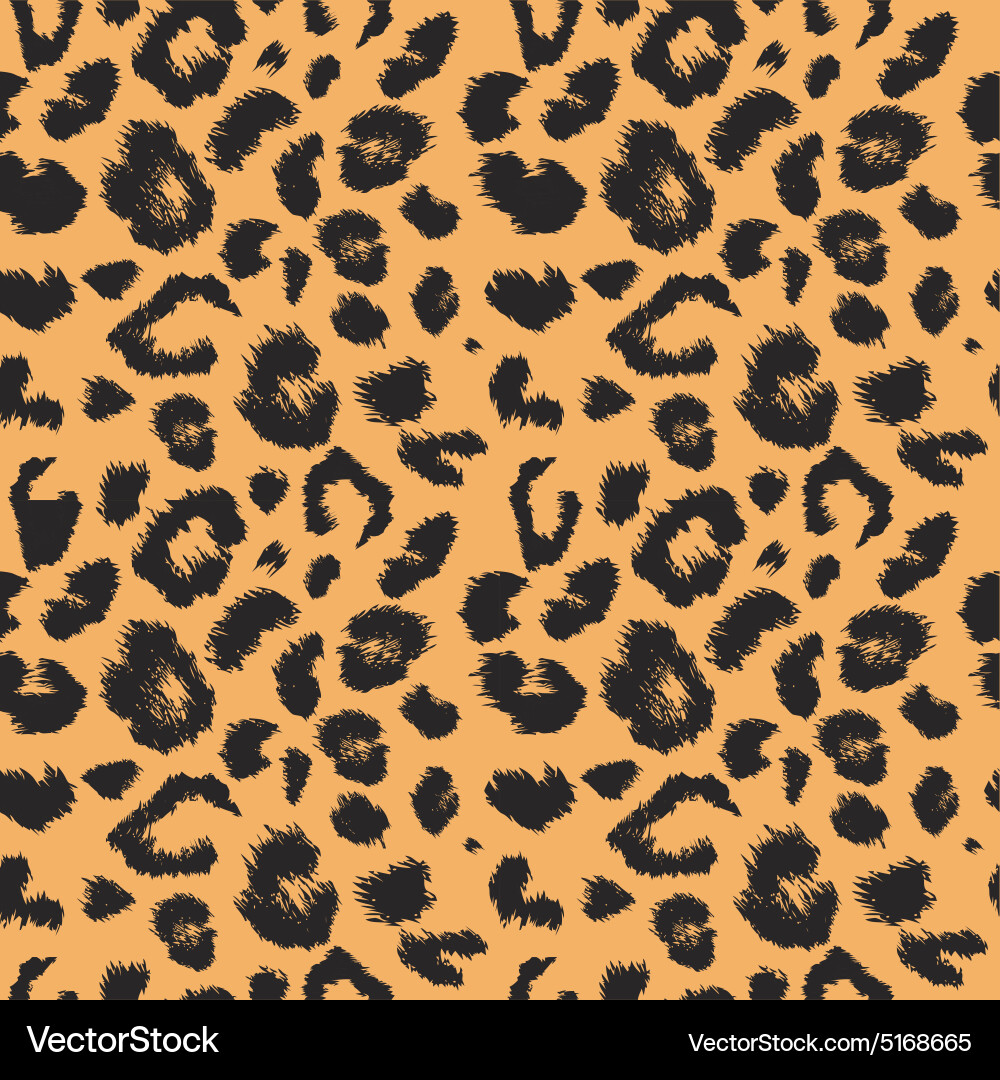 Leopard print pattern repeating seamless vector image