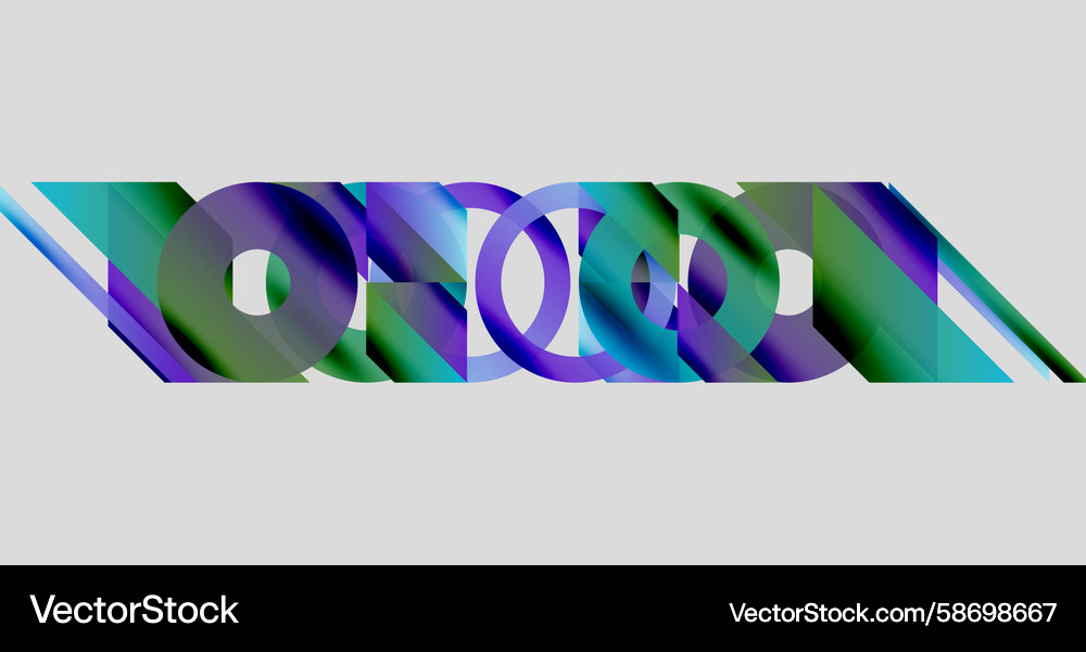 Abstract design features overlapping shapes Abstract design features overlapping shapes Vector Image
