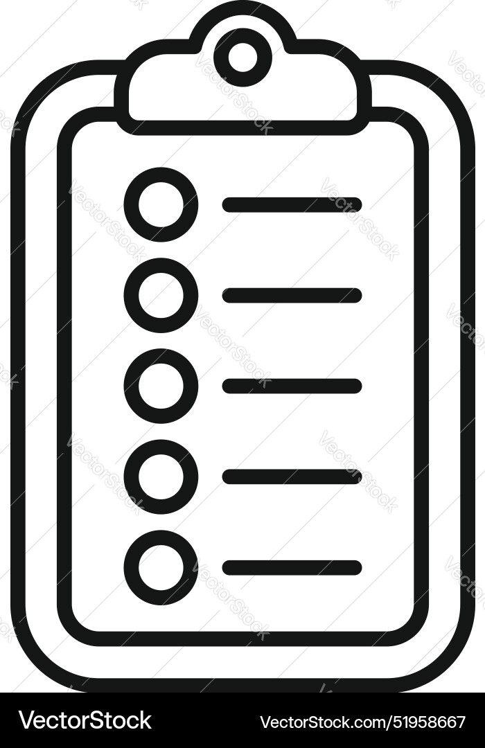 Clipboard with checklist icon showing check marks Clipboard with checklist icon showing check marks vector image