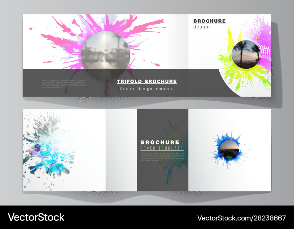 Minimal editable layout square Minimal editable layout square vector image