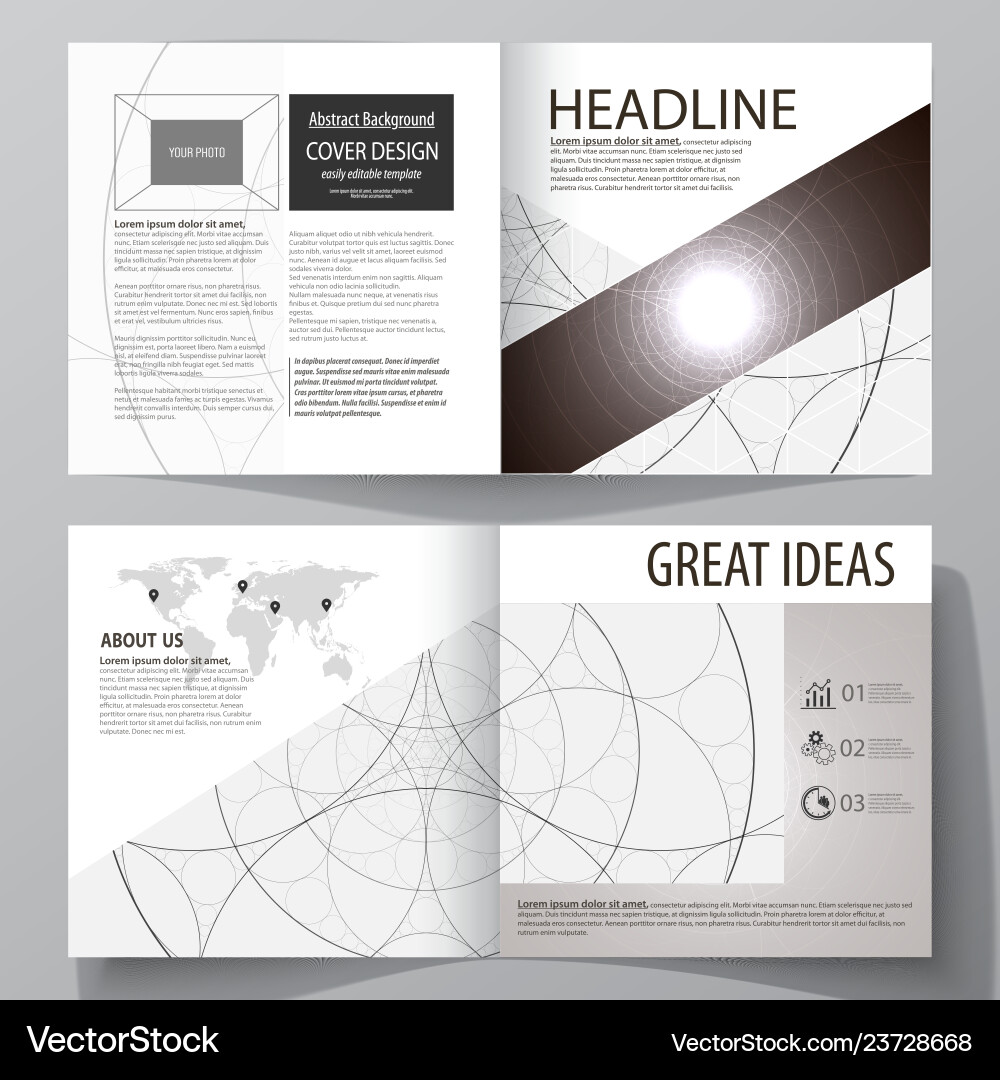 Business-Vorlagen für quadratisches Design Business-Vorlagen für quadratisches Design vektorbild