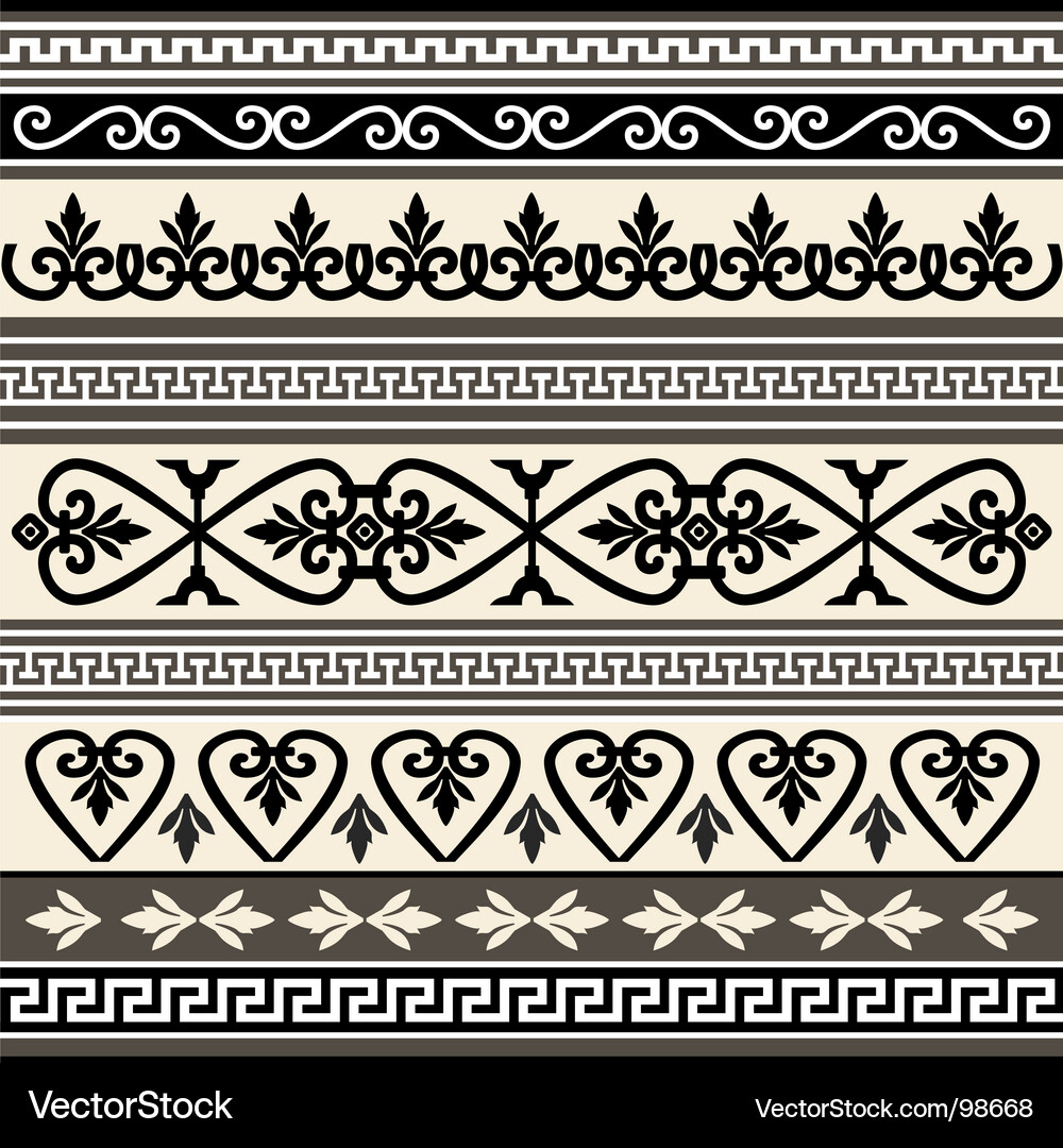 Elegant Decorative Borders Vector Image