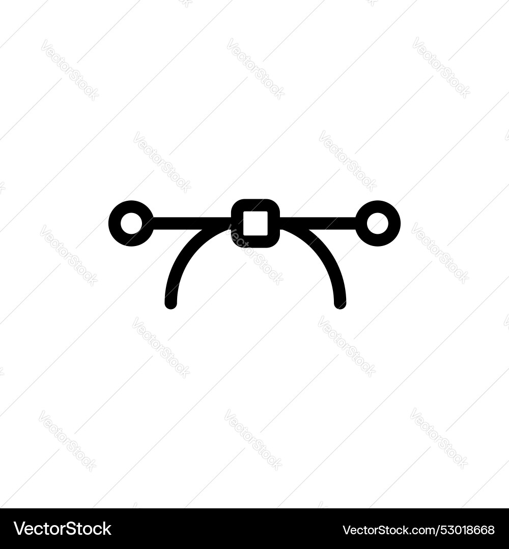 Icon set format editable object symbol anchor Vector Image