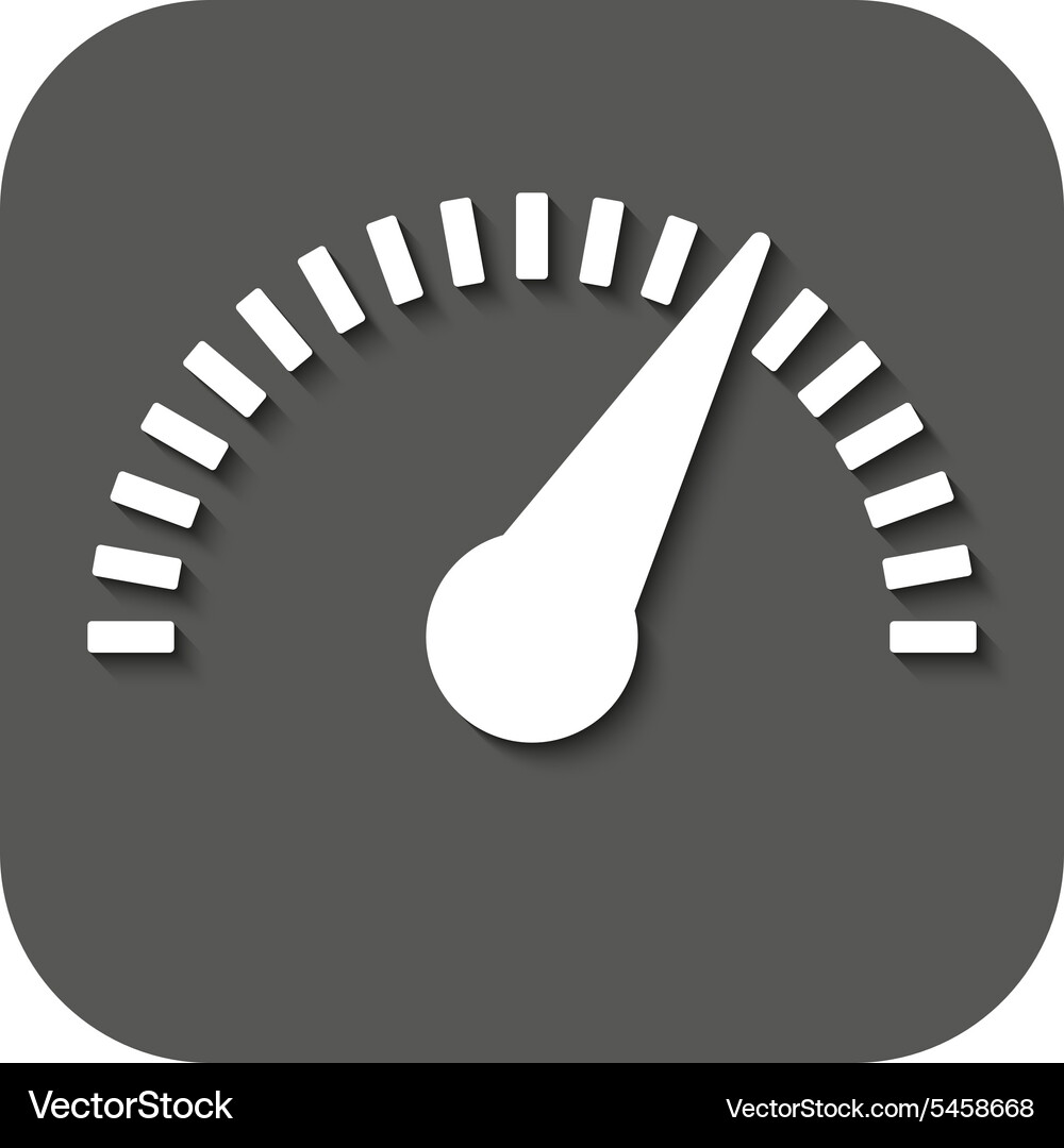 Tachometer speedometer and indicator icon Vector Image