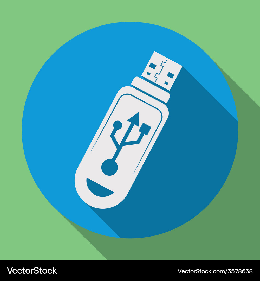 Usb connection design Vector Image