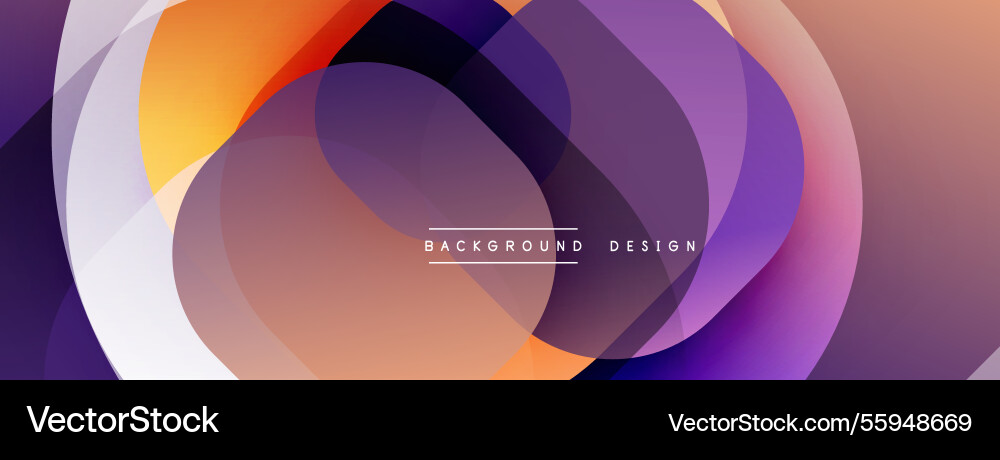 Abstract background with layered translucent vector image