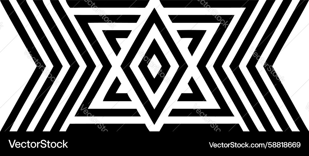 Abstract geometric arrow pattern design dynamic Vector Image