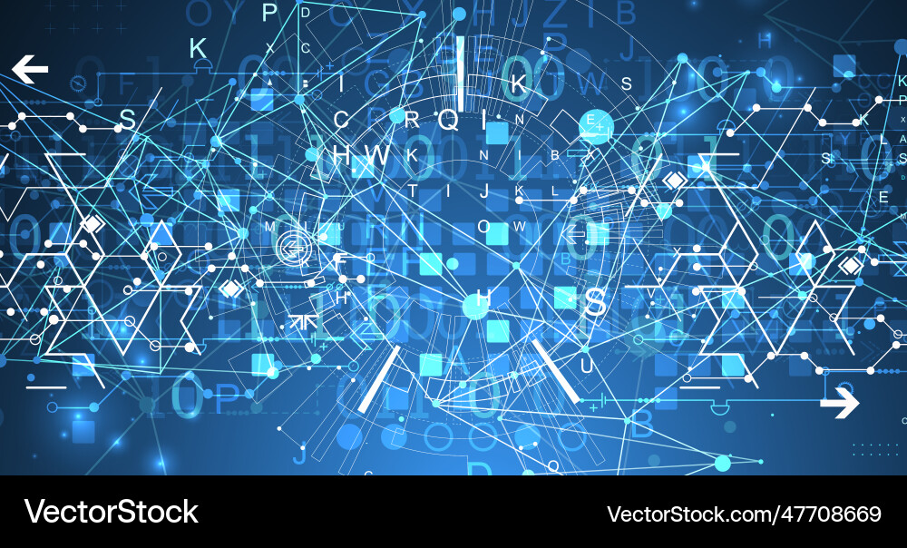 Abstract technology concept with plexus effect Abstract technology concept with plexus effect vector image