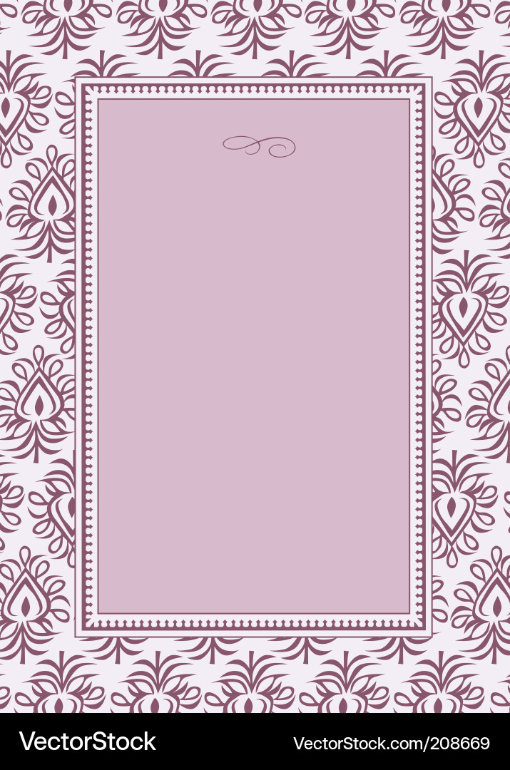 Floral Frame Pattern Royalty Free Vector Image
