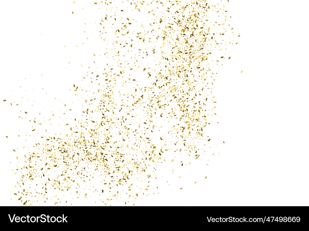 Gold glitter texture vector image