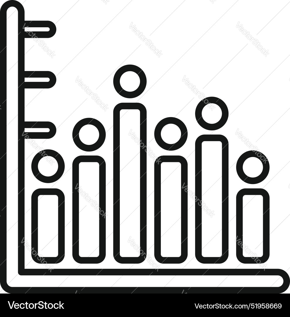 Line graph showing decreasing population Line graph showing decreasing population vector image