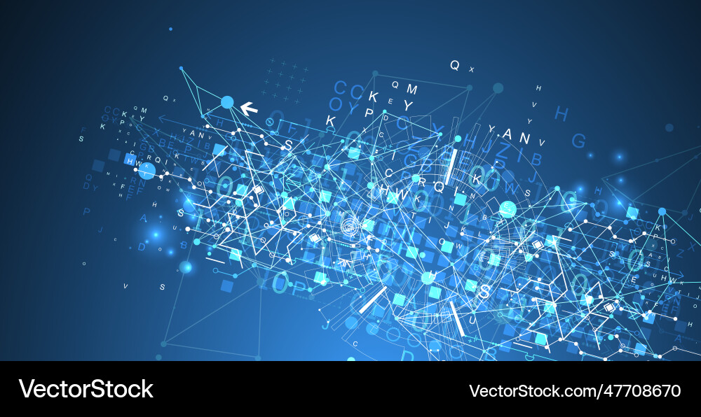Abstract technology concept with plexus effect Abstract technology concept with plexus effect vector image