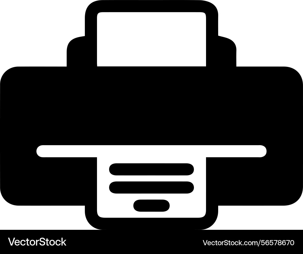 Computer printer icon symbol image Computer printer icon symbol image vector image