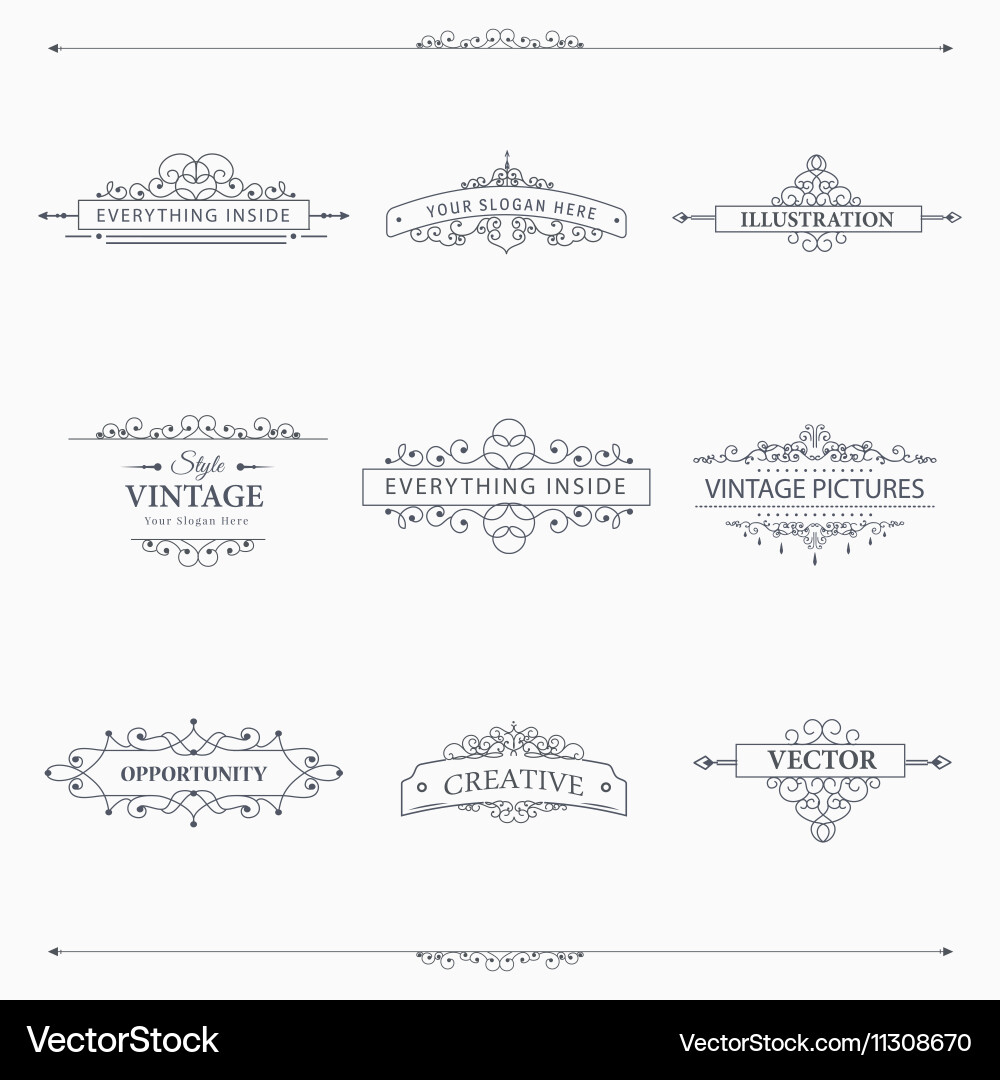 Design elements Vector Image