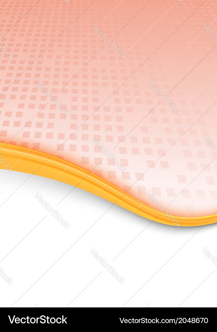 Geometrical red folder with gold border Vector Image