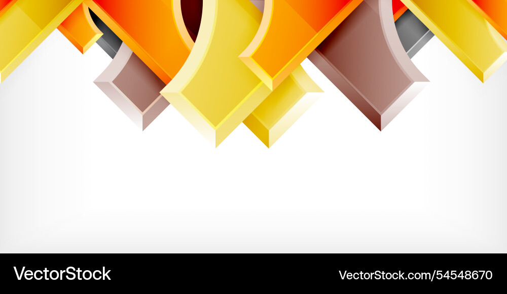 Square arrow shapes with round elements Vector Image