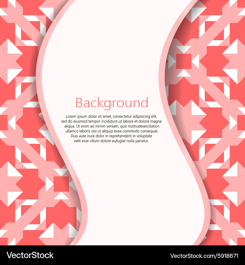 Abstract background booklet list Vector Image