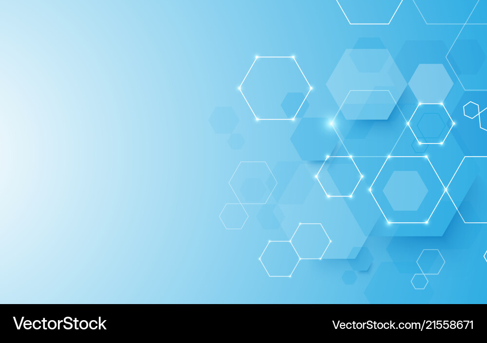 Abstract Blue Science Background Royalty Free Vector Image