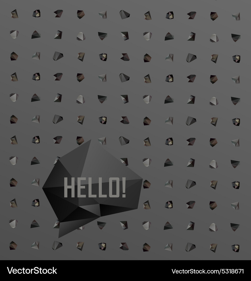 Abstract modern background with polygons design Vector Image