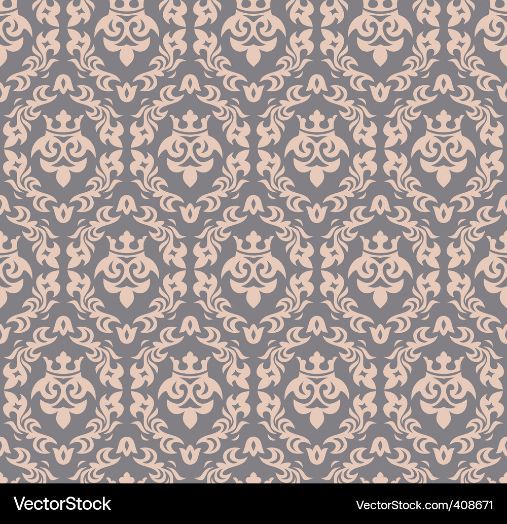 Damask background Vector Image