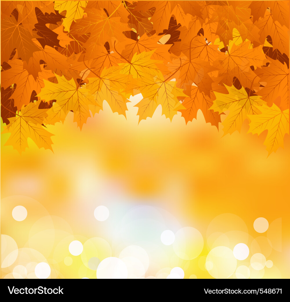 Herbstblatt Hintergrund Vektorbild