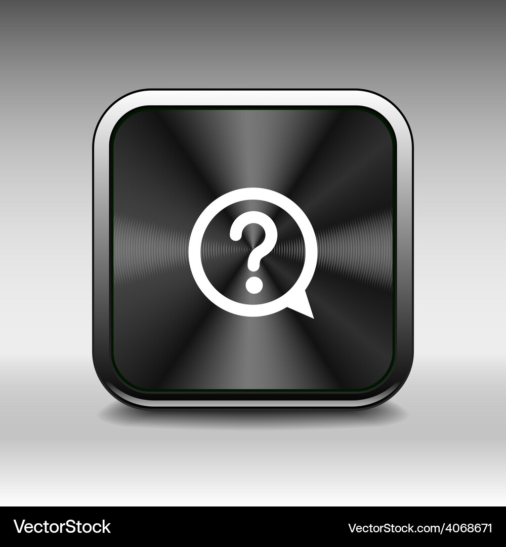 Image of question mark icon solution symbol b Vector Image