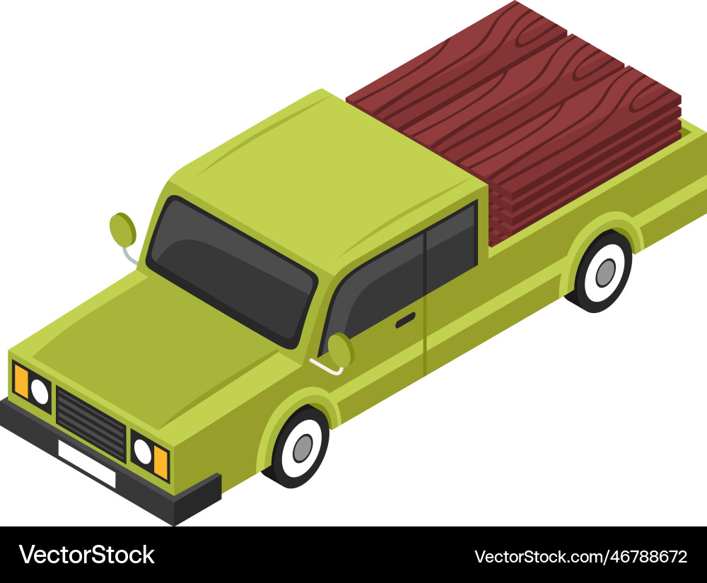Sawmill isometric icon Sawmill isometric icon vector image