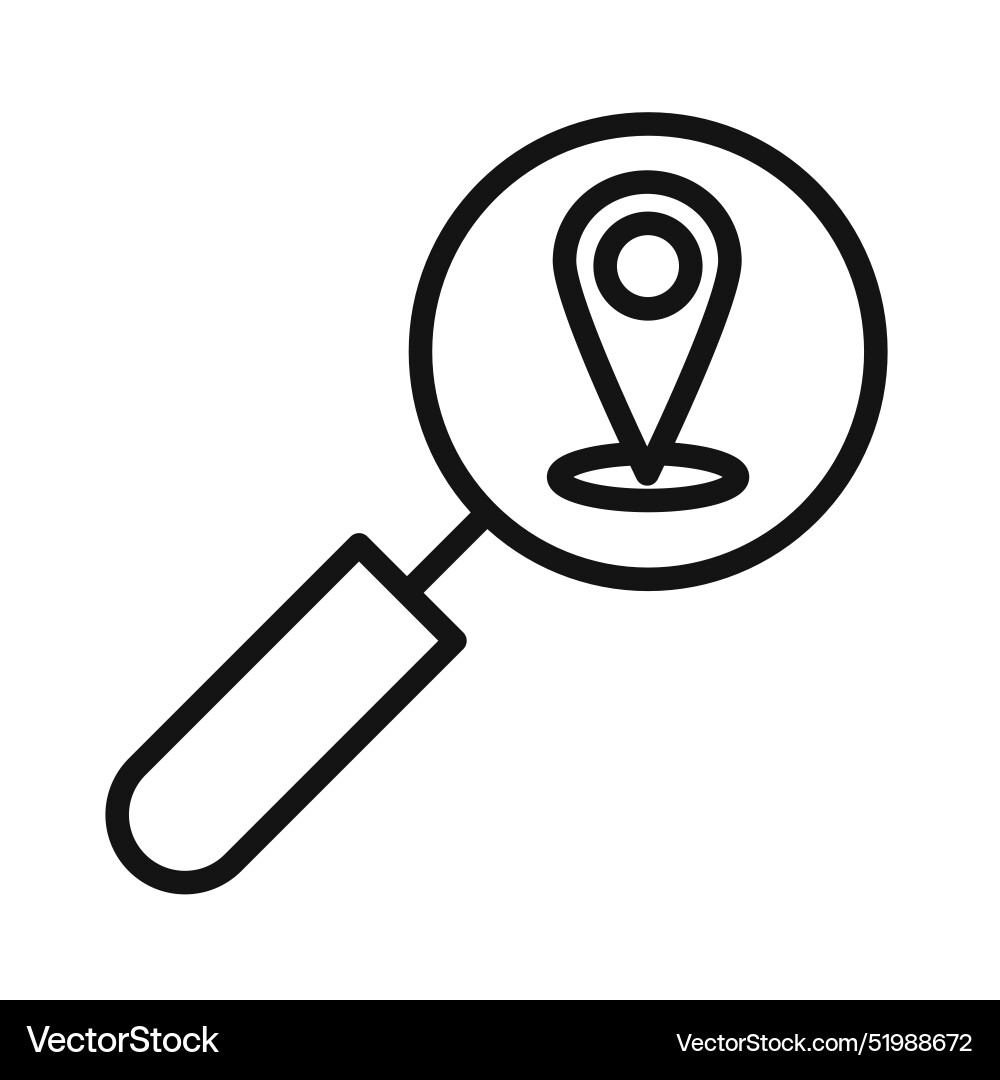 Search location icon for gps navigation and local Search location icon for gps navigation and local vector image